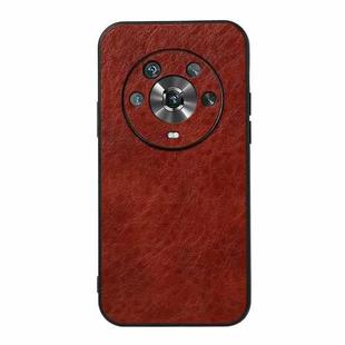 For Honor Magic4 Crazy Horse Texture PU Phone Case(Brown)