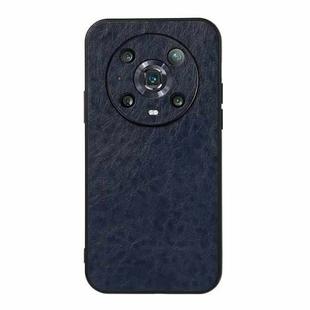 For Honor Magic4 Pro Crazy Horse Texture PU Phone Case(Blue)