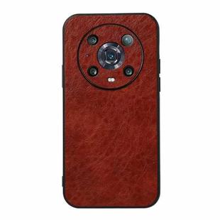 For Honor Magic4 Pro Crazy Horse Texture PU Phone Case(Brown)
