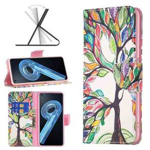 For OPPO A36 4G / A96 4G / A76 4G / K10 4G / Realme 9i Colored Drawing Pattern Leather Phone Case(Tree Life)