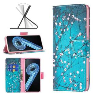 For OPPO A36 4G / A96 4G / A76 4G / K10 4G / Realme 9i Colored Drawing Pattern Leather Phone Case(Plum Blossom)