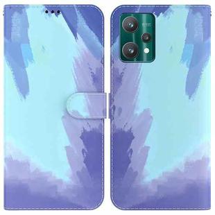 For OPPO Realme 9 Pro+ Watercolor Pattern Horizontal Flip Leather Phone Case(Winter Snow)