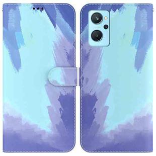 For OPPO Realme 9i / A36 / A76 Watercolor Pattern Horizontal Flip Leather Phone Case(Winter Snow)