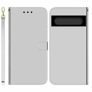 For Google Pixel 7 Pro 5G Imitated Mirror Surface Horizontal Flip Leather Phone Case(Silver)