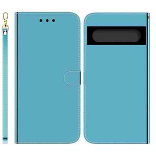 For Google Pixel 7 Pro 5G Imitated Mirror Surface Horizontal Flip Leather Phone Case(Blue)