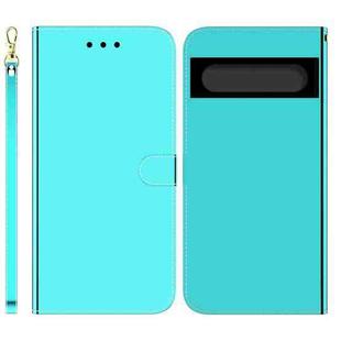 For Google Pixel 7 Pro 5G Imitated Mirror Surface Horizontal Flip Leather Phone Case(Mint Green)