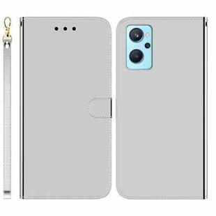 For OPPO A76 4G / A36 / Realme 9i  Imitated Mirror Surface Horizontal Flip Leather Phone Case(Silver)