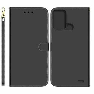 For ZTE Blade A52 Imitated Mirror Surface Horizontal Flip Leather Phone Case(Black)