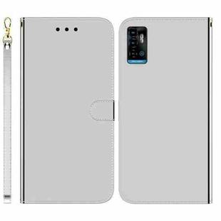 For ZTE Blade A72 / V40 Vita Imitated Mirror Surface Horizontal Flip Leather Phone Case(Silver)
