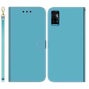 For ZTE Blade A72 / V40 Vita Imitated Mirror Surface Horizontal Flip Leather Phone Case(Blue)