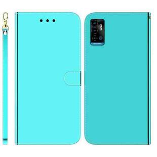 For ZTE Blade A72 / V40 Vita Imitated Mirror Surface Horizontal Flip Leather Phone Case(Mint Green)