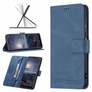 For Nokia G21 / G11 Magnetic Clasp RFID Blocking Anti-Theft Leather Case(Blue)