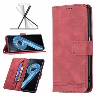 For OPPO A36 4G / A96 4G / A76 4G / K10 4G / Realme 9i Magnetic Clasp RFID Blocking Anti-Theft Leather Case(Red)