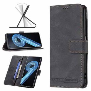 For OPPO A36 4G / A96 4G / A76 4G / K10 4G / Realme 9i Magnetic Clasp RFID Blocking Anti-Theft Leather Case(Black)