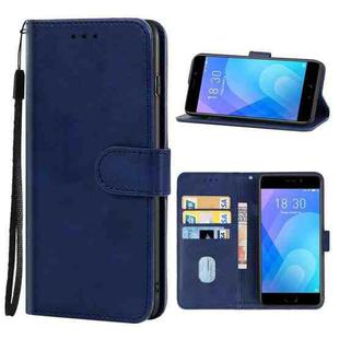 Leather Phone Case For Meizu M6 Note(Blue)