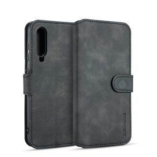 For Galaxy A90 5G DG.MING Retro Oil Side Horizontal Flip Case with Holder & Card Slots & Wallet(Black)