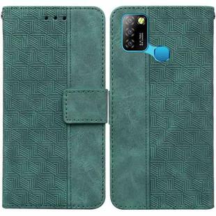 For Infinix Smart 5 X657 / Hot 10 Lite Geometric Embossed Leather Phone Case(Green)