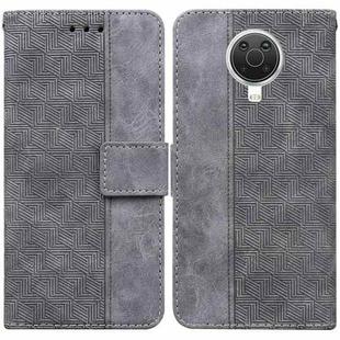 For Nokia G10 / G20 Geometric Embossed Leather Phone Case(Grey)