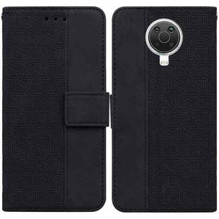 For Nokia G10 / G20 Geometric Embossed Leather Phone Case(Black)