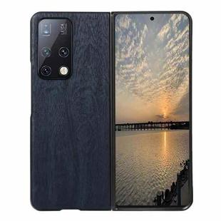 For Huawei Mate X2 Wood Texture PU Phone Case(Blue)