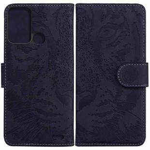 For ZTE Blade A52 Tiger Embossing Pattern Horizontal Flip Leather Phone Case(Black)