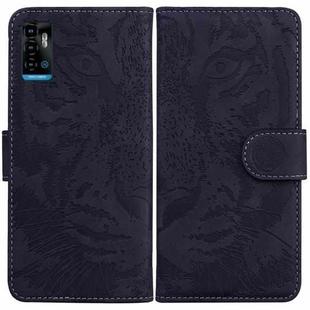 For ZTE Blade A72 / V40 Vita Tiger Embossing Pattern Horizontal Flip Leather Phone Case(Black)