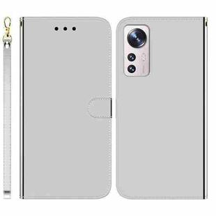 For Xiaomi 12 Pro Imitated Mirror Surface Horizontal Flip Leather Phone Case(Silver)