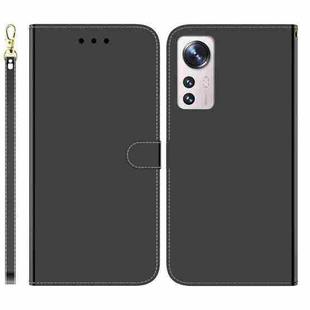 For Xiaomi 12 Pro Imitated Mirror Surface Horizontal Flip Leather Phone Case(Black)