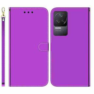 For Xiaomi Redmi K50 / K50 Pro Imitated Mirror Surface Horizontal Flip Leather Phone Case(Purple)