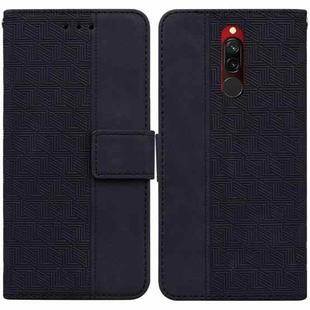 For Xiaomi Redmi 8 / 8A Geometric Embossed Leather Phone Case(Black)
