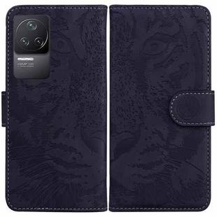 For Xiaomi Redmi K40S Tiger Embossing Pattern Horizontal Flip Leather Phone Case(Black)