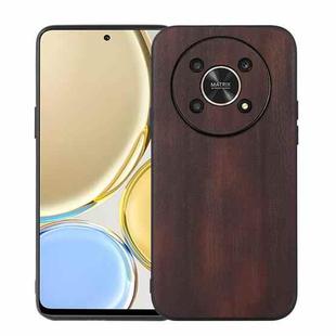 For Honor X30 Yellow Cow Texture PU Phone Case(Coffee)