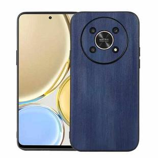 For Honor X30 Yellow Cow Texture PU Phone Case(Blue)