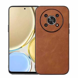 For Honor X30 Cowhide Texture PU Phone Case(Brown)