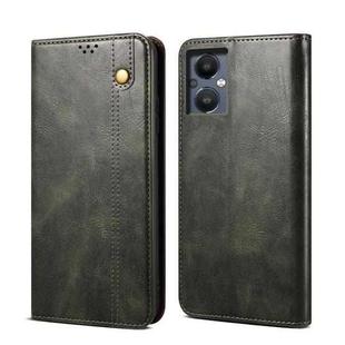 For OnePlus Nord N20 5G Oil Wax Crazy Horse Texture Leather Phone Case(Green)