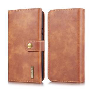 For Galaxy Note9 DG.MING Triple Fold Crazy Horse Texture Magnetic Horizontal Flip Leather Case with Holder & Card Slots & Wallet(Brown)