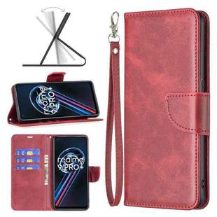 For OPPO Realme 9 Pro+ Retro Lambskin Texture Leather Phone Case(Red)