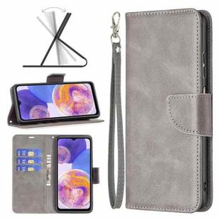 For Samsung Galaxy A23 5G Retro Lambskin Texture Leather Phone Case(Grey)