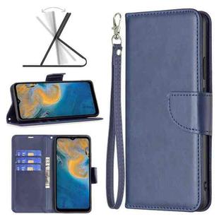 For ZTE Blade A51 Retro Lambskin Texture Leather Phone Case(Blue)