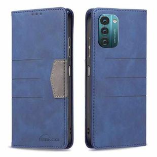 For Nokia G11 / G21 Magnetic Splicing Leather Phone Case(Blue)