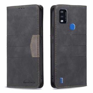 For ZTE Blade A51 Magnetic Splicing Leather Phone Case(Black)