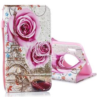 For Huawei Mate 30 Horizontal Flip Leather Case with Holder & Card Slots & Wallet(Rose Tower)