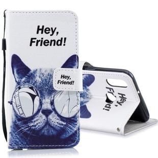 For Galaxy A10s Horizontal Flip Leather Case with Holder & Card Slots & Wallet(Cool Cat)