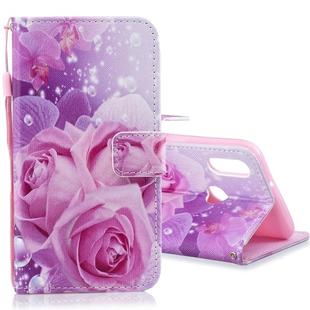 For Galaxy A10s Horizontal Flip Leather Case with Holder & Card Slots & Wallet(Rose)