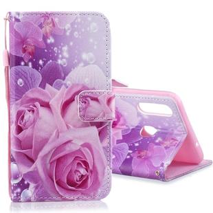 For Galaxy A20s Horizontal Flip Leather Case with Holder & Card Slots & Wallet(Rose)