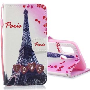 For Galaxy M30s Horizontal Flip Leather Case with Holder & Card Slots & Wallet(LOVE Tower)