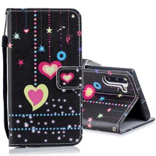 For Galaxy Note 10 Horizontal Flip Leather Case with Holder & Card Slots & Wallet(Colored Heart)