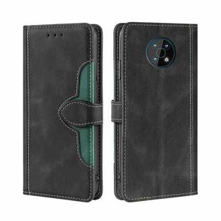 For Nokia G50 Skin Feel Straw Hat Magnetic Buckle Leather Phone Case(Black)
