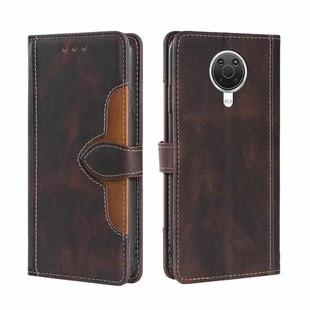 For Nokia 6.3 / G20 Skin Feel Straw Hat Magnetic Buckle Leather Phone Case(Brown)