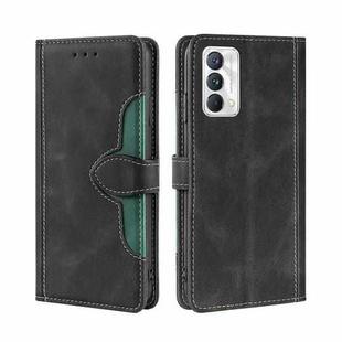 For OPPO Realme GT Master / Q3 Pro Skin Feel Straw Hat Magnetic Buckle Leather Phone Case(Black)